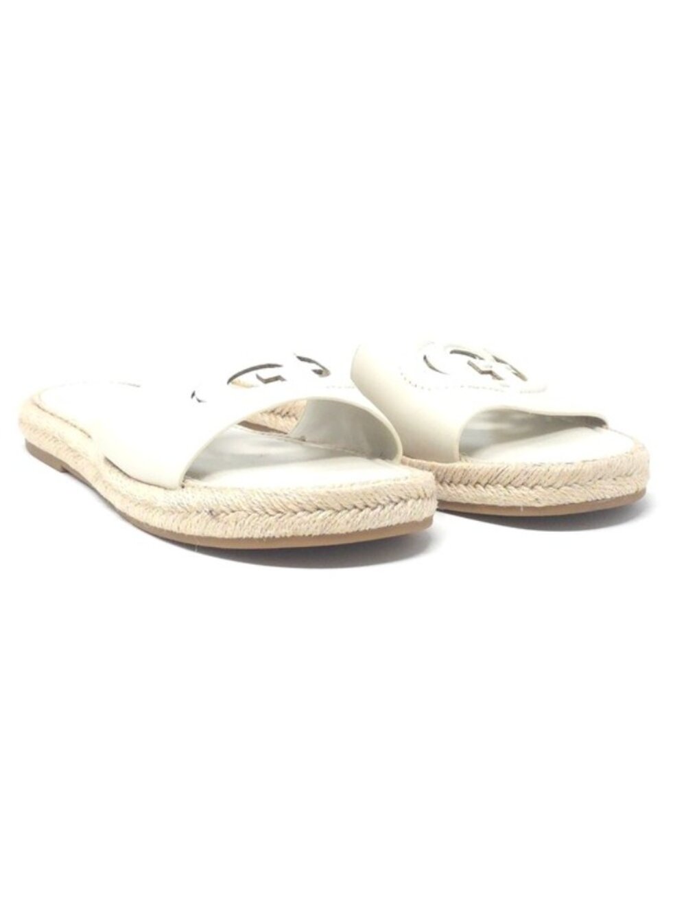 Guess Katica Cream 150 Logo Espadrille Slide Sandals US 7.5M - Picture 2 of 8